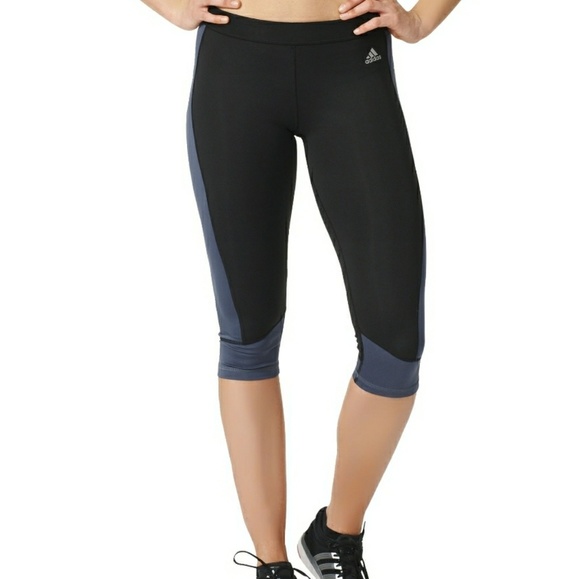 adidas Pants - NWOT *Gray* Adidas Climalite Techfit Capri